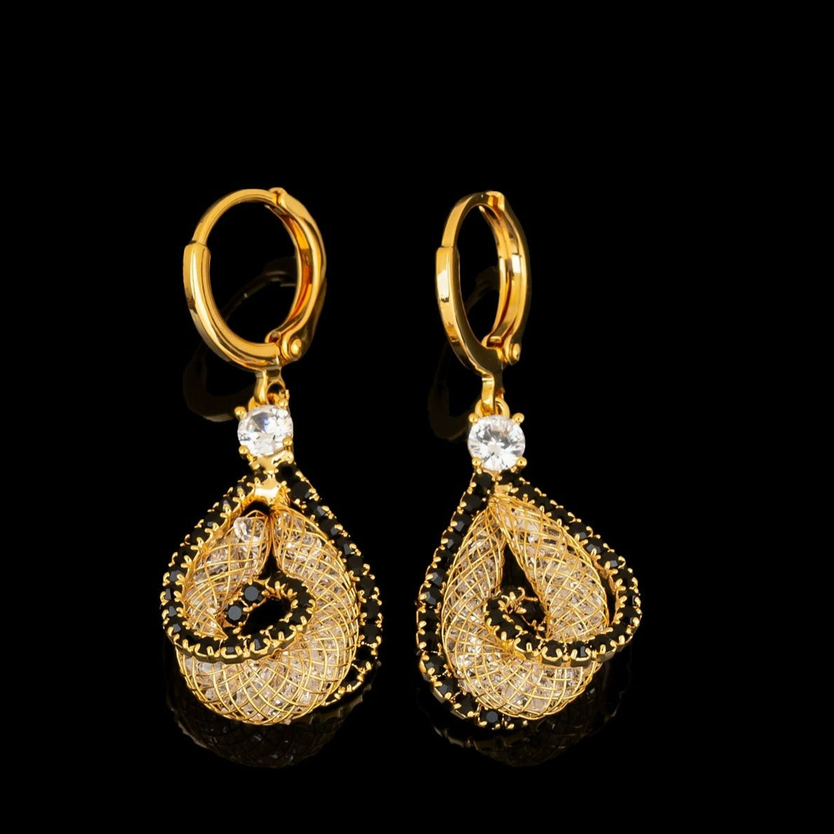 high-end light luxury earrings(18k gold plated)