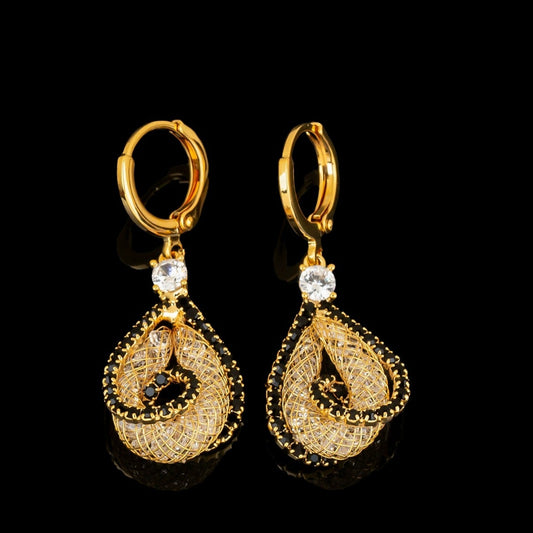 high-end light luxury earrings(18k gold plated)