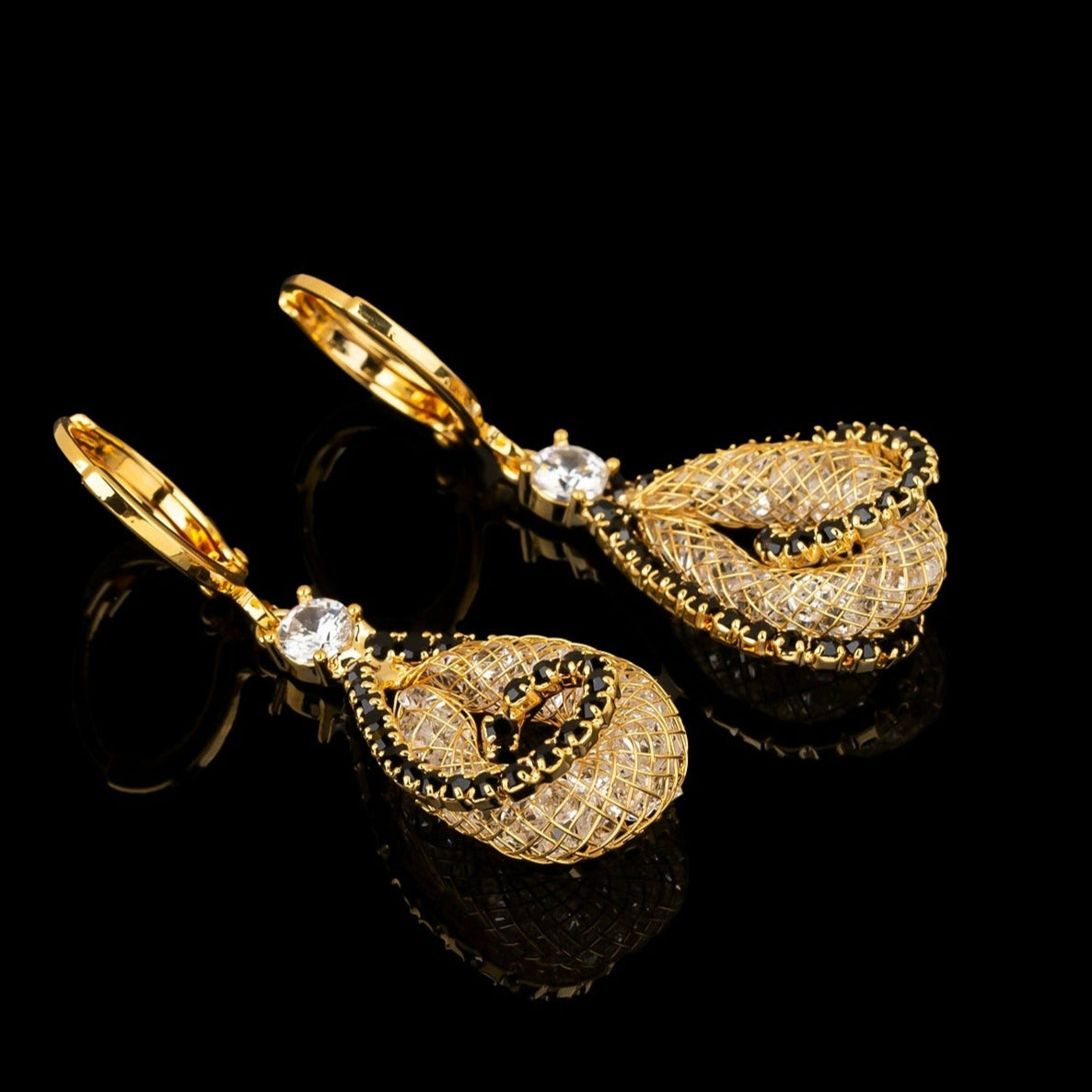 high-end light luxury earrings(18k gold plated)